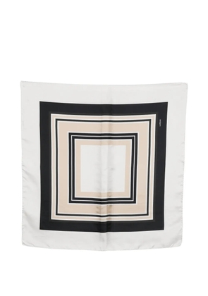 Lardini square print scarf - Grey