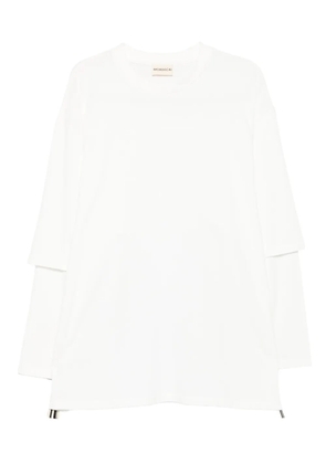 MORDECAI layered zip-detail T-shirt - White