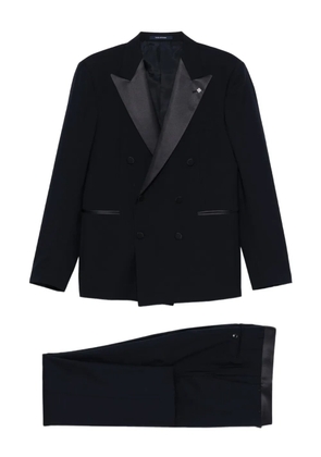 Tagliatore double-breasted peak-lapel suit - Blue