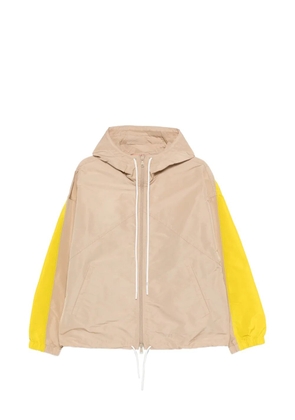 Nº21 hooded colour-block jacket - Neutrals