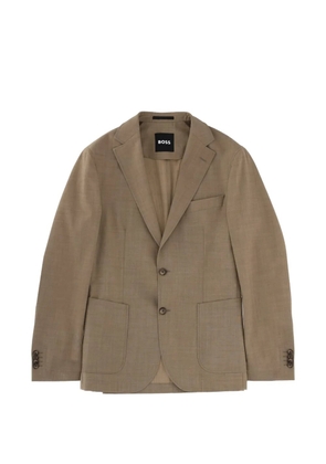 BOSS patch-pocket blazer - Neutrals