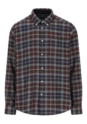 Barbour check-pattern cotton shirt - Grey