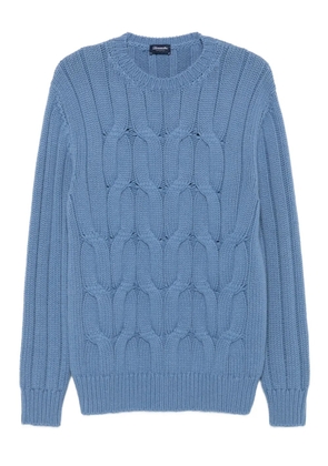 Drumohr cable-knit crew-neck sweater - Blue