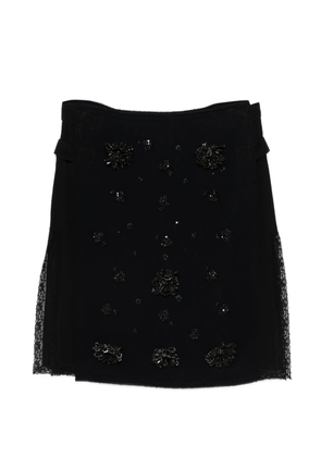 Nº21 beaded midi skirt - Black