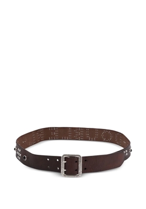 Ralph Lauren RRL studded-logo leather belt - Brown