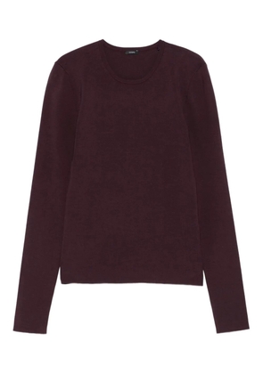 JOSEPH long-sleeve round-neck sweater - Red