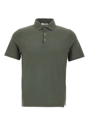 DIKTAT short-sleeve cotton polo shirt - Green