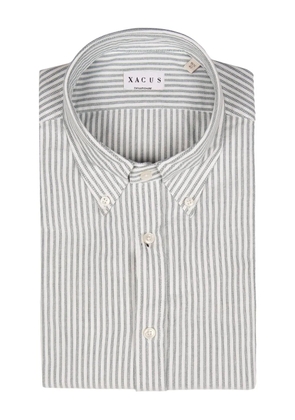 Xacus striped buttoned shirt - White