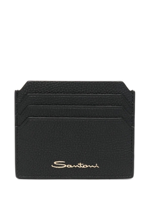 Santoni logo-print wallet - Black