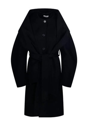 P.A.R.O.S.H. balloon-sleeve belted coat - Black
