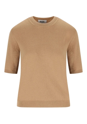 ALPHA STUDIO short-sleeve cashmere sweater - Neutrals