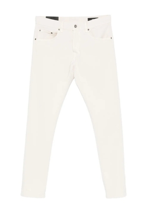 DONDUP logo-lettering trousers - White