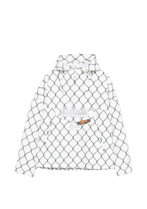 Napapijri graphic hooded coat - White