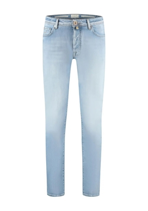 Jacob Cohën logo-patch jeans - Blue