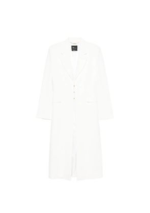 Blumarine peak-lapel coat - White