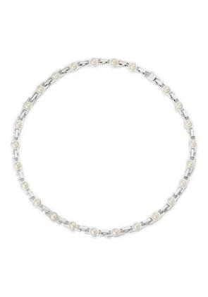 Hatton Labs pearl-embellished chain necklace - Silver
