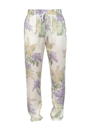 MOUTY floral-print straight-leg trousers - Neutrals