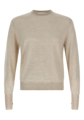Ma'ry'ya cuffed-sleeve crew-neck sweater - Neutrals