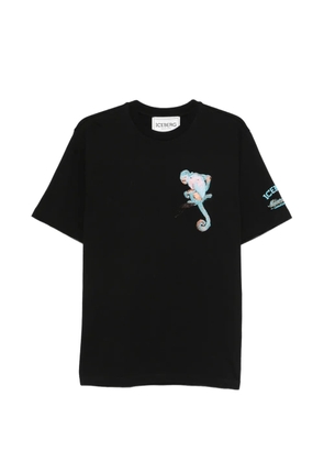 Iceberg monkey-embroidered T-shirt - Black