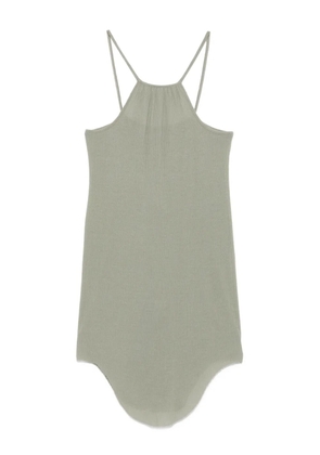 Rick Owens Skorpio ribbed spaghetti-strap top - Green