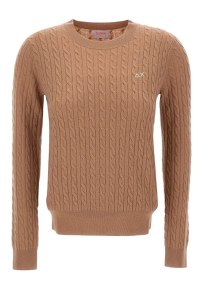 Sun68 cable-knit sweater - Neutrals