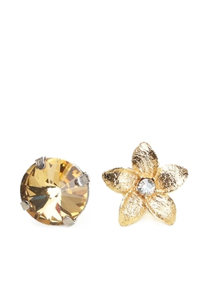 Forte Forte flower heart earrings (set of four) - Metallic