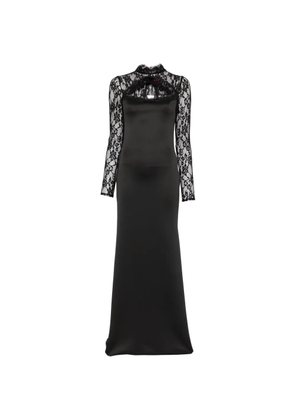 MIAU by Clara Rotescu lace panel dress - Black