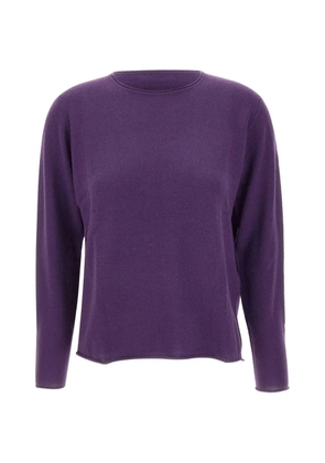 Not Shy round-neck sweater - Purple