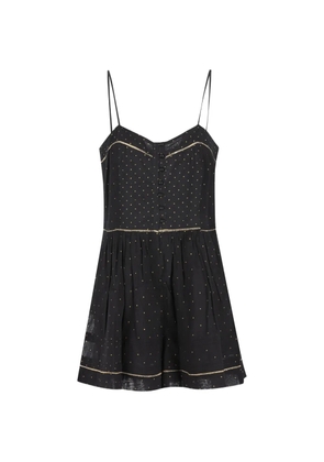 ISABEL MARANT Vickie polka-dot romper - Black