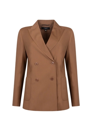 Weekend Max Mara double-breasted peak-lapel blazer - Brown