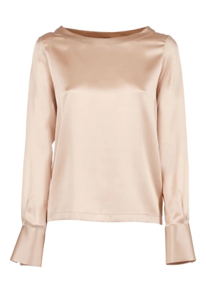 Mazzarelli Angie satin blouse - Neutrals