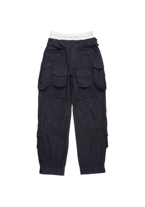 Alexander Wang layered-effect cargo trousers - Black