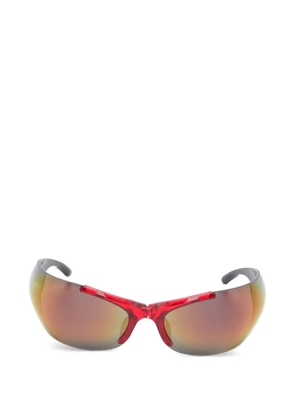 Balenciaga Eyewear logo-detail sunglasses - Red