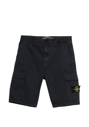 Stone Island logo-detail cargo shorts - Blue