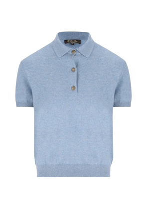 Loro Piana cashmere polo top - Blue