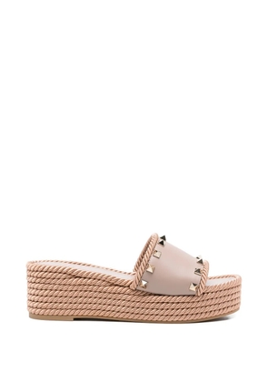 Valentino Garavani rope-trim sandals - Pink