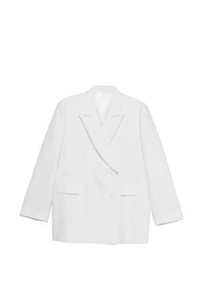 R2W button double-breasted jacket - White