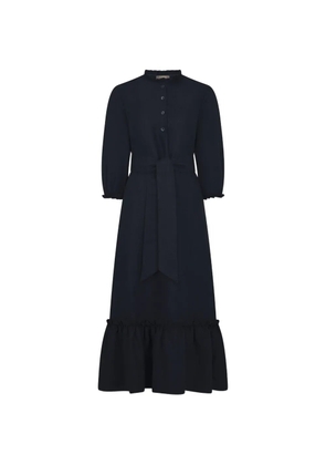 N.Peal Iris ruffled dress - Blue