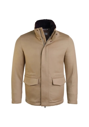 Kired fur-collar cashmere jacket - Neutrals