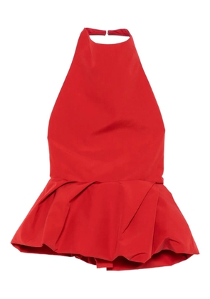 Magda Butrym halterneck peplum top - Red