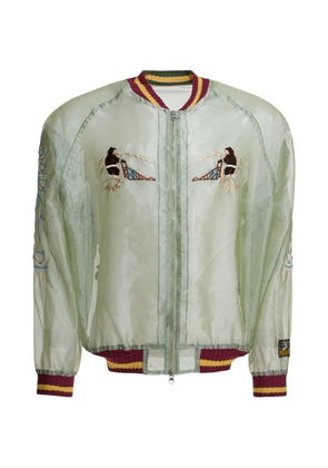 KAPITAL embroidered zip coat - Green