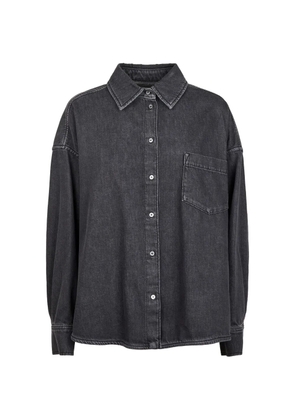 Weekend Max Mara patch-pocket denim shirt - Black