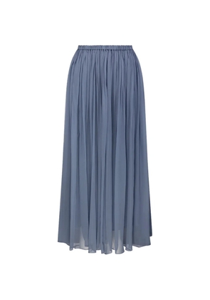 INTO THE EAST gathered midi skirt - Blue