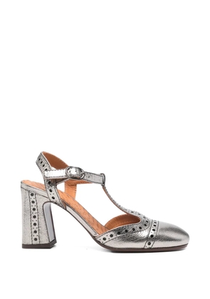 Chie Mihara Mira perforated sandals - Silver