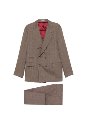 Brunello Cucinelli double-breasted suit - Brown