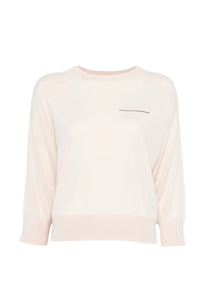 Peserico crystal-embellishment sweater - Neutrals