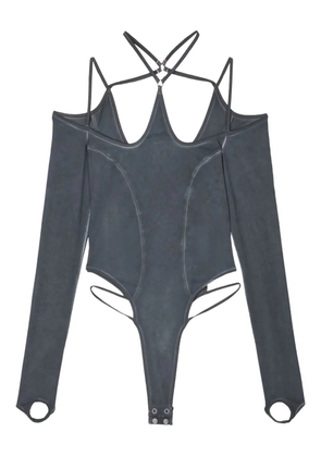 Miss Sixty strap-detail bodysuit - Grey