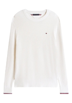Tommy Hilfiger ribbed-cuff crew-neck sweater - Neutrals