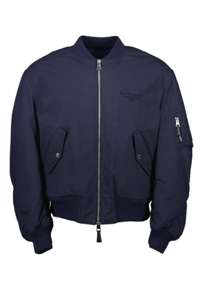 Givenchy logo-detail bomber jacket - Blue