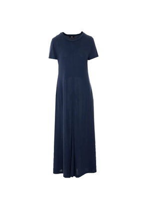 Eleh crew-neck short-sleeve maxi dress - Blue
